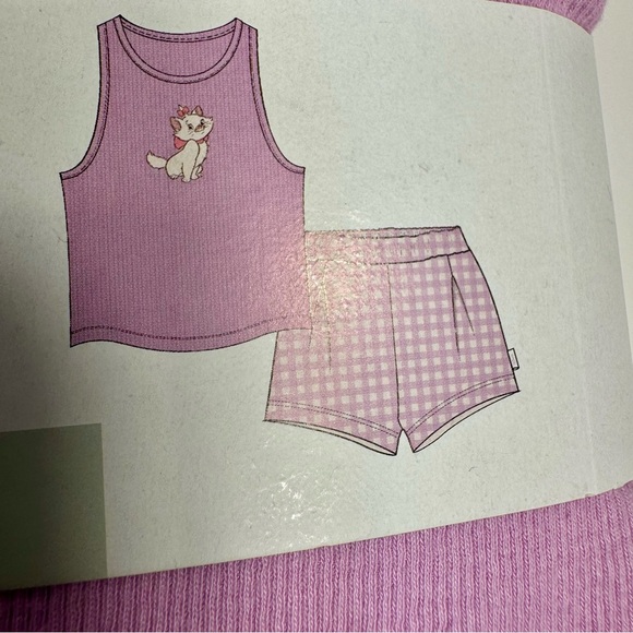 NWT. Disney Primark Aristocats Marie PJ set. Size 2X. Tank top and shorts set - Picture 5 of 9